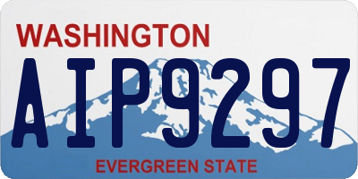 WA license plate AIP9297