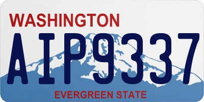 WA license plate AIP9337
