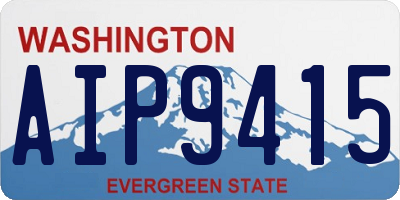 WA license plate AIP9415