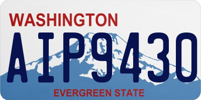 WA license plate AIP9430