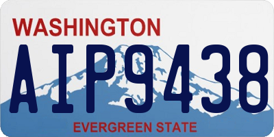 WA license plate AIP9438