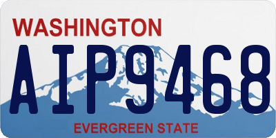 WA license plate AIP9468