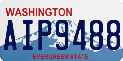 WA license plate AIP9488