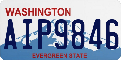 WA license plate AIP9846