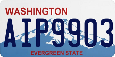 WA license plate AIP9903