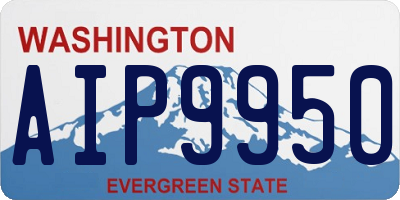 WA license plate AIP9950