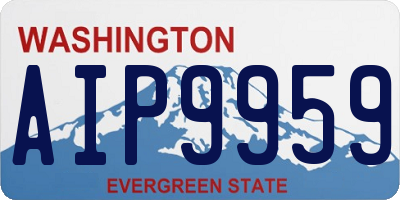 WA license plate AIP9959