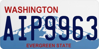 WA license plate AIP9963
