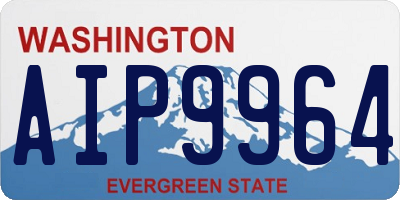WA license plate AIP9964