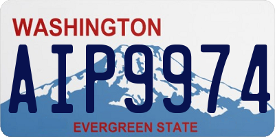 WA license plate AIP9974