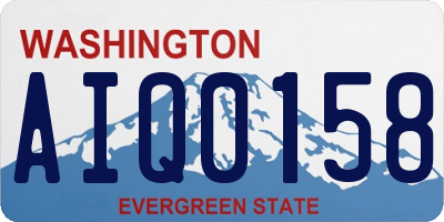 WA license plate AIQ0158