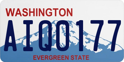 WA license plate AIQ0177