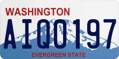 WA license plate AIQ0197