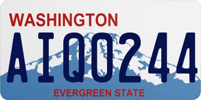 WA license plate AIQ0244