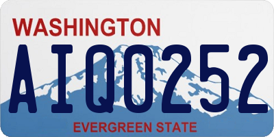WA license plate AIQ0252