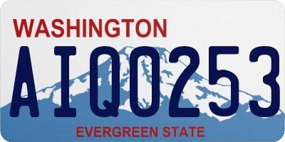 WA license plate AIQ0253