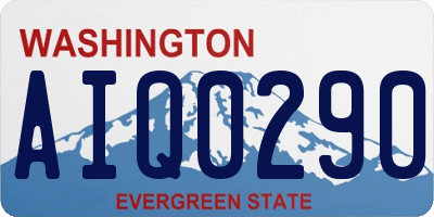 WA license plate AIQ0290