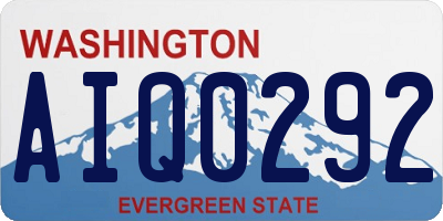 WA license plate AIQ0292