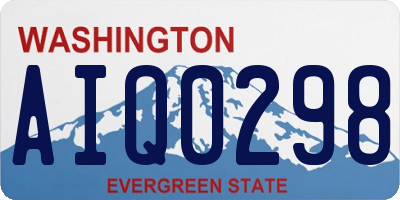 WA license plate AIQ0298