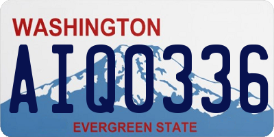 WA license plate AIQ0336