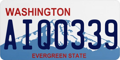 WA license plate AIQ0339