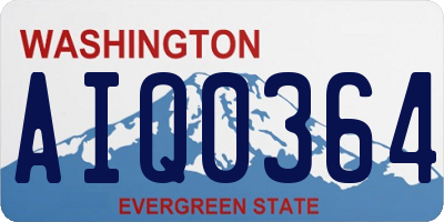 WA license plate AIQ0364