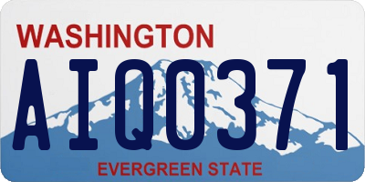 WA license plate AIQ0371