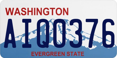 WA license plate AIQ0376