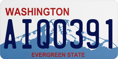 WA license plate AIQ0391