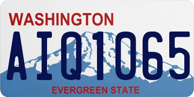 WA license plate AIQ1065