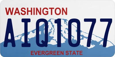 WA license plate AIQ1077