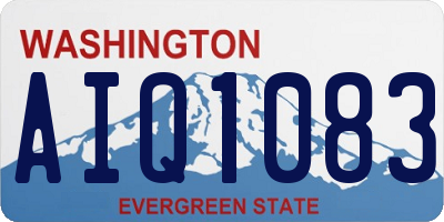 WA license plate AIQ1083