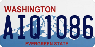 WA license plate AIQ1086
