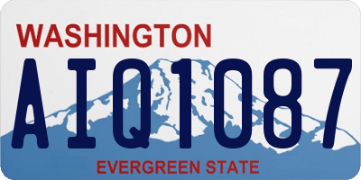 WA license plate AIQ1087