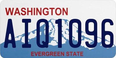 WA license plate AIQ1096