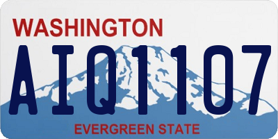 WA license plate AIQ1107