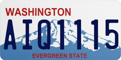 WA license plate AIQ1115