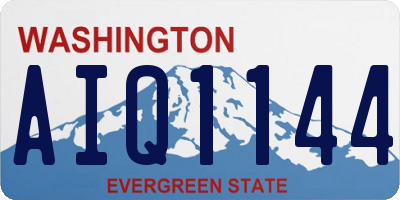 WA license plate AIQ1144