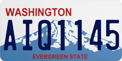 WA license plate AIQ1145