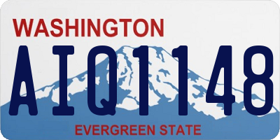WA license plate AIQ1148
