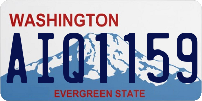 WA license plate AIQ1159