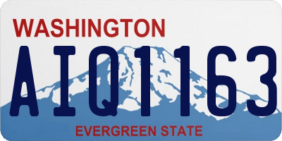 WA license plate AIQ1163