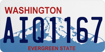 WA license plate AIQ1167