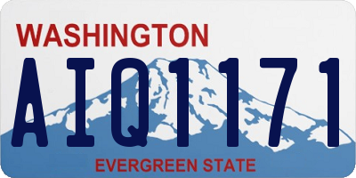 WA license plate AIQ1171