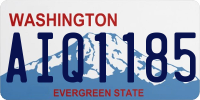 WA license plate AIQ1185