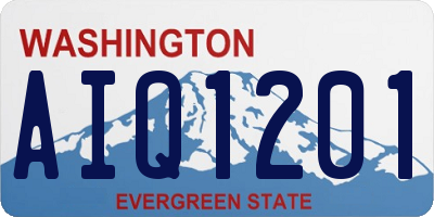 WA license plate AIQ1201