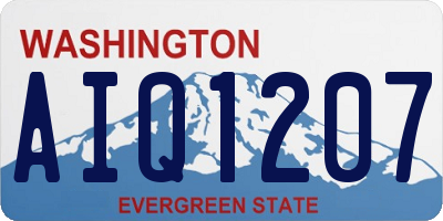 WA license plate AIQ1207