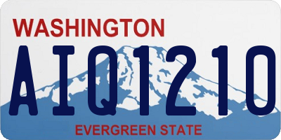 WA license plate AIQ1210