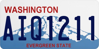 WA license plate AIQ1211