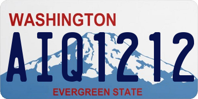 WA license plate AIQ1212
